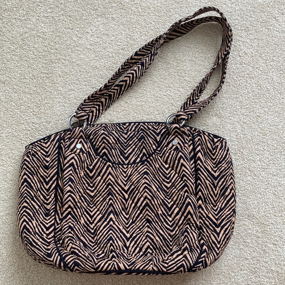 Vera Bradley Zebra Print Bag, EUC - Picture 3 of 5